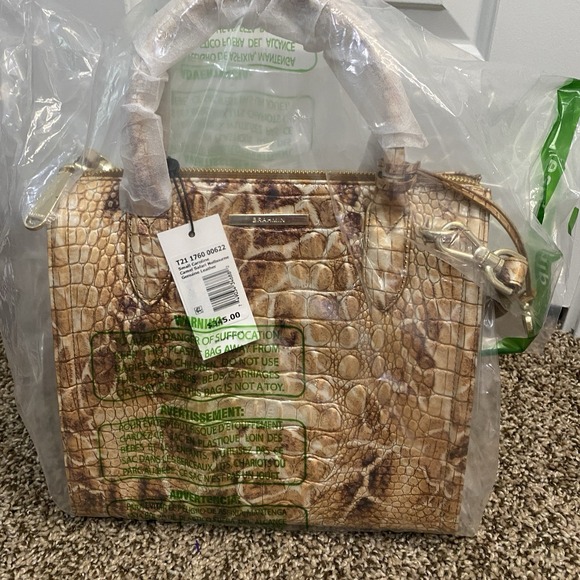 Brahmin Handbags - NWT‎ Brahmin Limited Edition Camel Safari Small Caroline Handbag Htf New